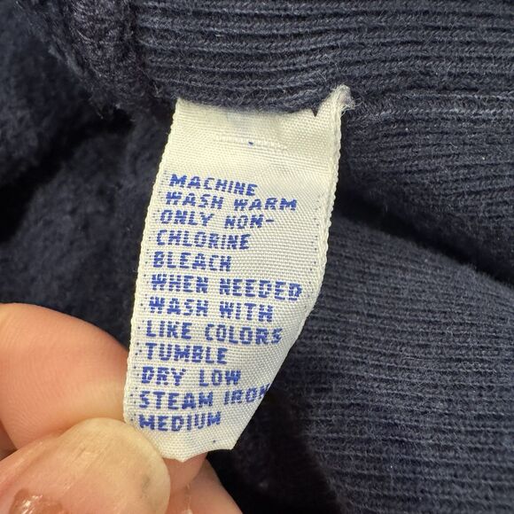 Polo Ralph Lauren Sweatshirt Mens Large Blue Crewneck Pony Fleece 90s Vintage - Picture 6 of 6